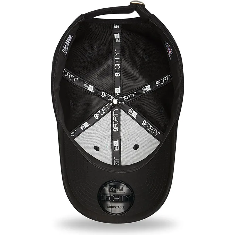 kasketter-buet-sort-justerbar-rem-9forty-towelling-fra-los-angeles-dodgers-mlb-af-new-era