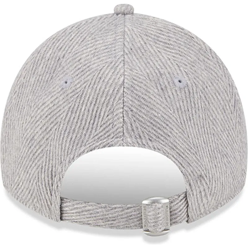 kasketter-buet-gra-justerbar-rem-9twenty-herringbone-fra-new-york-yankees-mlb-af-new-era