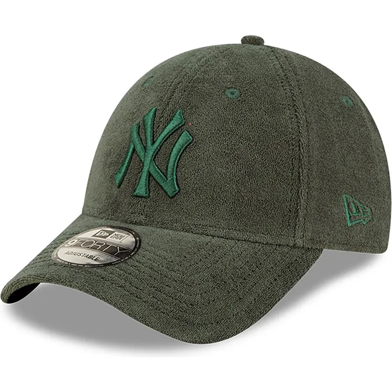 kasketter-buet-gron-justerbar-rem-9forty-towelling-fra-new-york-yankees-mlb-af-new-era