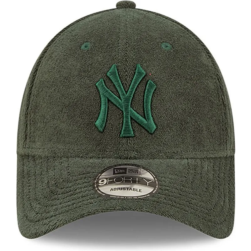 kasketter-buet-gron-justerbar-rem-9forty-towelling-fra-new-york-yankees-mlb-af-new-era