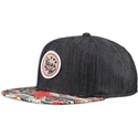 sort-snapback-koi-linen-fladskygget-kasket-fra-djinns