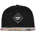 flad-sort-snapback-kasket-rubber-aztek-fra-djinns