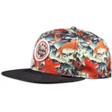 rod-flad-snapback-kasket-koi-linen-fra-djinns
