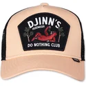 beige-og-sort-trucker-kasket-do-nothing-club-hft-dnc-sloth-fra-djinns