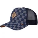 djinns-hft-denim-check-bla-trucker-kasket