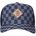 djinns-hft-denim-check-bla-trucker-kasket