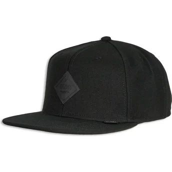 Flad sort snapback-kasket Monochrome fra Djinns
