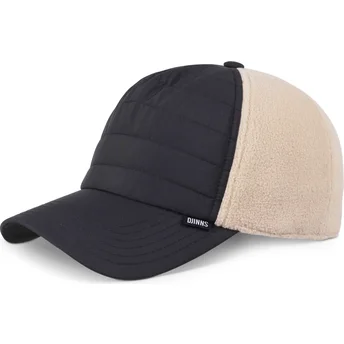 gorra-buet-sort-og-beige-snapback-hft-puffy-nylon-fra-djinns