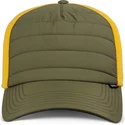 djinns-hft-puffy-nylon-gron-og-gul-snapback-kurvet-kasket