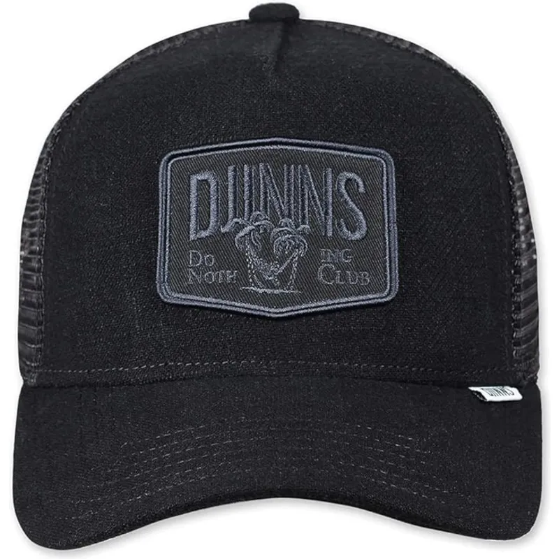 sort-hippy-canvas-hft-trucker-kasket-fra-djinns