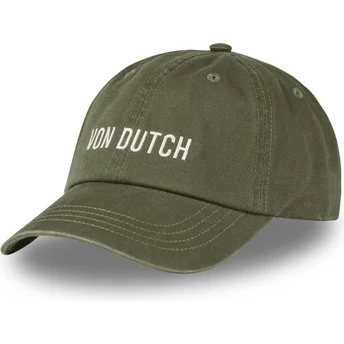 Grøn justerbar curved cap DC K fra Von Dutch