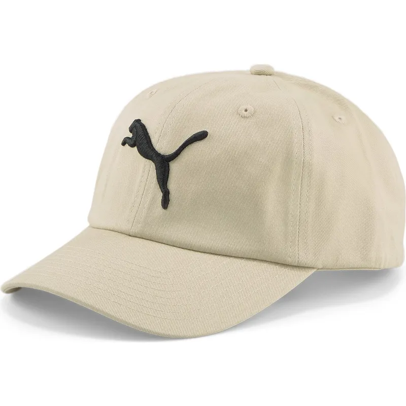 buet-beige-justerbar-kasket-essentials-cat-logo-fra-puma