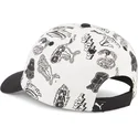 puma-essentials-cat-logo-justerbar-hvid-og-sort-buet-kasket-til-born