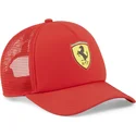 kasketter-buet-rod-snapback-race-fra-ferrari-formula-1-af-puma