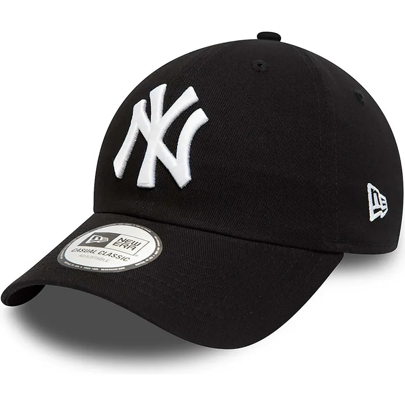 justerbar-sort-kurvet-kasket-9twenty-league-essential-fra-new-york-yankees-mlb-fra-new-era