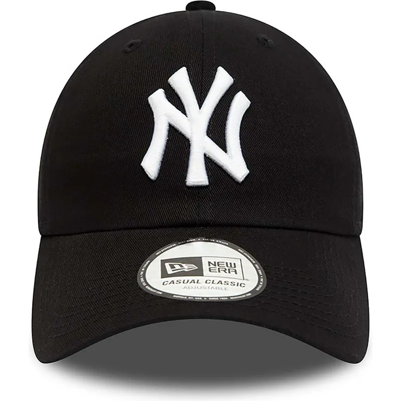 justerbar-sort-kurvet-kasket-9twenty-league-essential-fra-new-york-yankees-mlb-fra-new-era