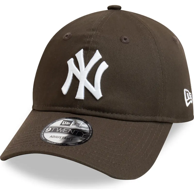 brun-justerbar-buet-kasket-9twenty-league-essential-fra-new-york-yankees-mlb-fra-new-era
