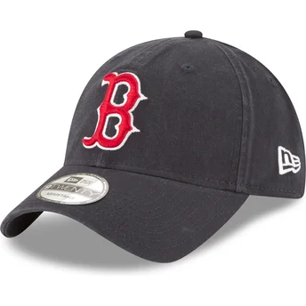Justerbar mørkeblå buet kasket 9TWENTY Core Classic Boston Red Sox MLB fra New Era