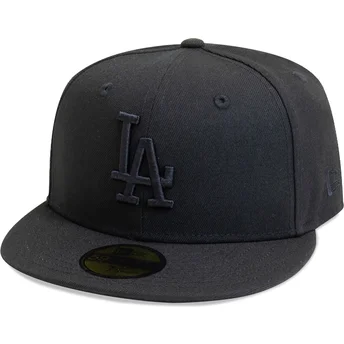 sort-fitted-flad-kasket-med-sort-logo-59fifty-league-essential-fra-los-angeles-dodgers-mlb-fra-new-era