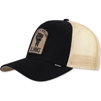 Djinns Rebellion HFT sort og beige trucker kasket