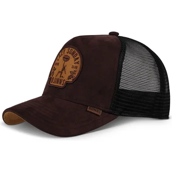 Brun og sort trucker-kasket Lazy Classic HFT fra Djinns