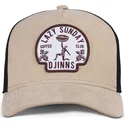 beige-og-sort-lazy-classic-hft-trucker-kasket-fra-djinns