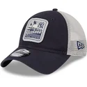 kasketter-buet-marinebla-snapback-9twenty-stripe-fra-new-york-yankees-mlb-af-new-era