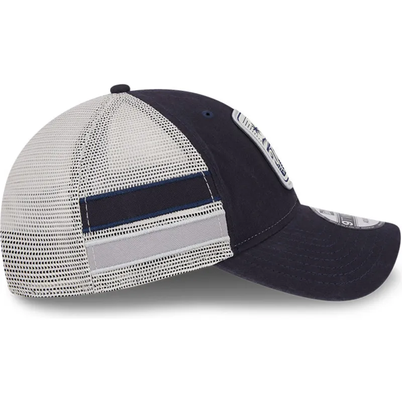 kasketter-buet-marinebla-snapback-9twenty-stripe-fra-new-york-yankees-mlb-af-new-era