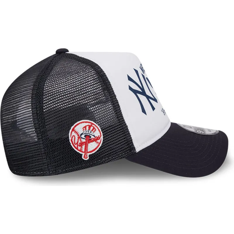 kasketter-buet-marinebla-snapback-9forty-a-frame-team-fra-new-york-yankees-mlb-af-new-era kasketter-buet-marinebla-snapback-9forty-a-frame-team-fra-new-york-yankees-mlb-af-new-era