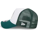 hvid-og-gron-9forty-a-frame-circle-trucker-cap-fra-oakland-athletics-mlb-fra-new-era