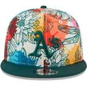 kasketter-flad-multicolor-snapback-9fifty-spring-fra-oakland-athletics-mlb-af-new-era