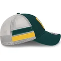 gron-og-hvid-oakland-athletics-mlb-9twenty-stripe-trucker-kasket-fra-new-era