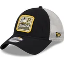 sort-og-hvid-pittsburgh-pirates-mlb-9twenty-stripe-trucker-cap-fra-new-era