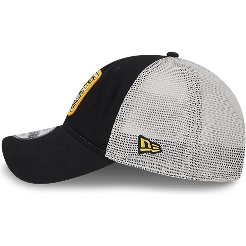 sort-og-hvid-trucker-kasket-9twenty-stripe-fra-pittsburgh-pirates-mlb-fra-new-era