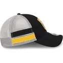 sort-og-hvid-pittsburgh-pirates-mlb-9twenty-stripe-trucker-cap-fra-new-era