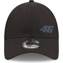 sort-justerbar-kasket-med-buet-skygge-9forty-repreve-af-valentino-rossi-vr46-motogp-fra-new-era