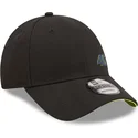 sort-justerbar-kasket-med-buet-skygge-9forty-repreve-af-valentino-rossi-vr46-motogp-fra-new-era
