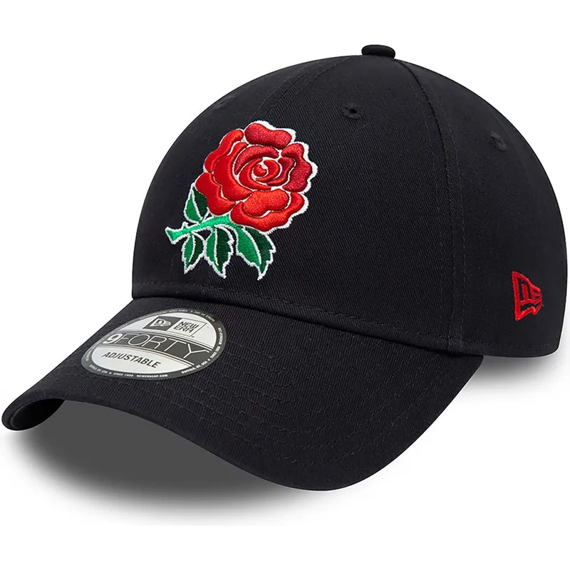 kasketter-buet-marinebla-justerbar-rem-9forty-core-fra-england-rugby-rfu-af-new-era