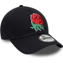 kasketter-buet-marinebla-justerbar-rem-9forty-core-fra-england-rugby-rfu-af-new-era