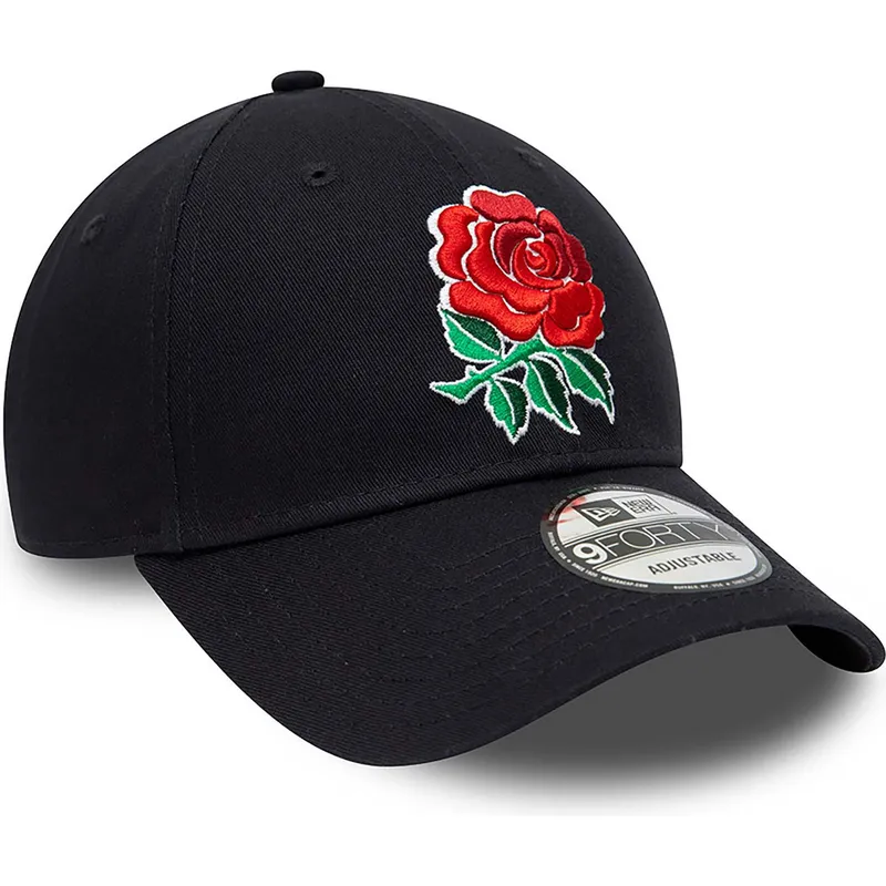 kasketter-buet-marinebla-justerbar-rem-9forty-core-fra-england-rugby-rfu-af-new-era