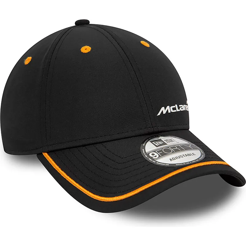 kasketter-buet-sort-justerbar-rem-9forty-contrast-piping-fra-mclaren-racing-formula-1-af-new-era