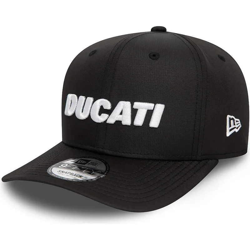 kasketter-buet-sort-snapback-9fifty-ripstop-fra-ducati-motor-motogp-af-new-era