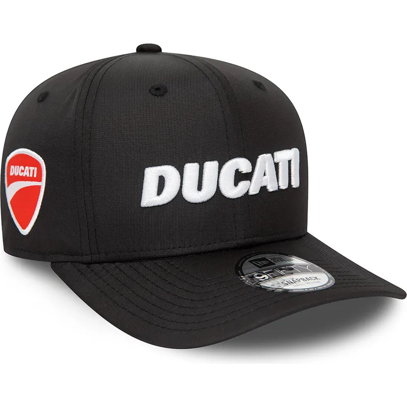kasketter-buet-sort-snapback-9fifty-ripstop-fra-ducati-motor-motogp-af-new-era