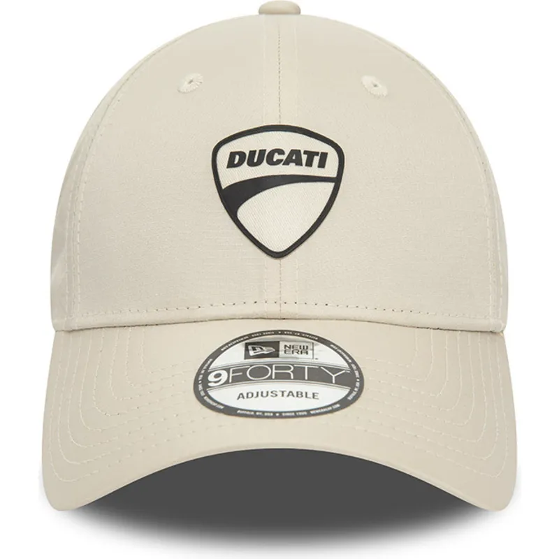 kasketter-buet-beige-justerbar-rem-9forty-ripstop-fra-ducati-motor-motogp-af-new-era