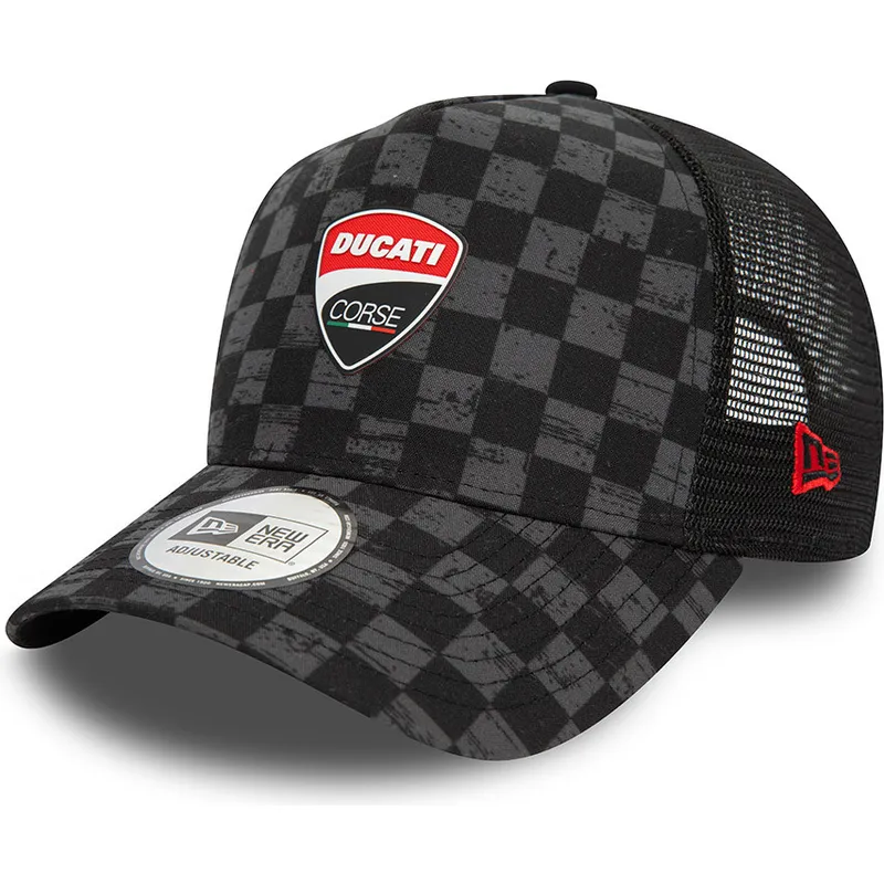 kasketter-buet-sort-snapback-9forty-a-frame-all-over-print-check-fra-ducati-motor-motogp-af-new-era