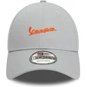 gra-justerbar-buet-kasket-med-orange-logo-9forty-seasonal-colour-fra-vespa-piaggio-af-new-era