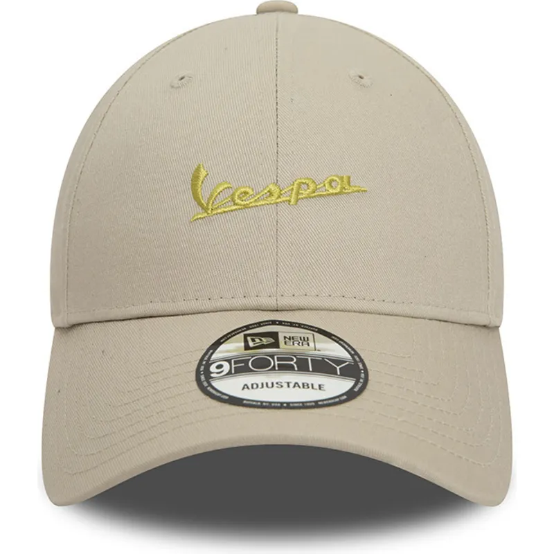 kasketter-buet-beige-justerbar-rem-9forty-seasonal-colour-fra-vespa-piaggio-af-new-era
