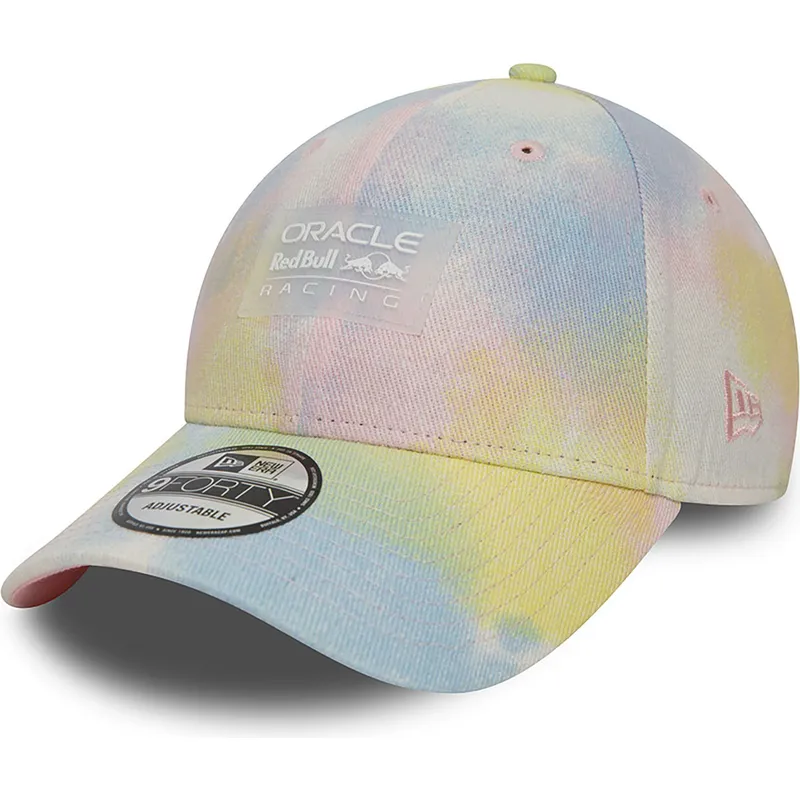 buet-kasket-multifarvet-snapback-9forty-tie-dye-denim-fra-red-bull-racing-formula-1-fra-new-era