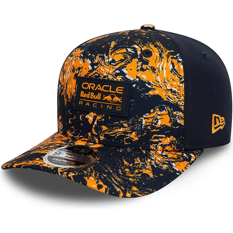 kasketter-buet-orange-snapback-9fifty-all-over-print-fra-red-bull-racing-formula-1-af-new-era