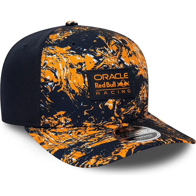 kasketter-buet-orange-snapback-9fifty-all-over-print-fra-red-bull-racing-formula-1-af-new-era
